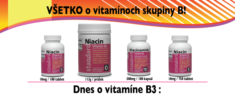 Vitamín B3 - Niacin